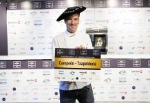 Iñaki Lazcano del Sorginzulo de Bilbao, campeón de Bizkaia de Pintxos