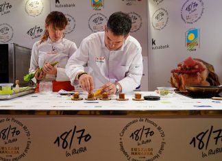 David Rodríguez y el pintxo Bokalao, Gipuzkoa en la final de España de Tapas de Madrid Fusión