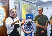 Iñigo Kortabitarte lleva la cultura de los pintxos al Líbano, en el contexto del programa Sancho Panza de la misión de la ONU