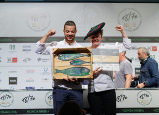 Un trampantojo de mejillón se lleva el primer premio de Pintxos 2024 al País Vasco francés